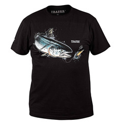 Koszulka T-Shirt Traper ART Salmon  - Black
