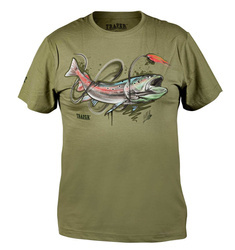 Koszulka T-Shirt Traper ART Hucho - Light Khaki