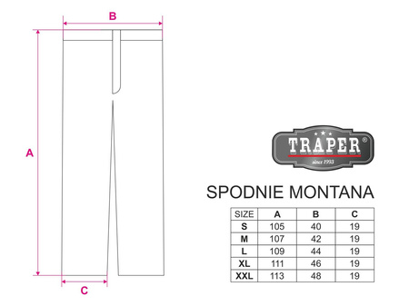 Spodnie Traper Montana - Sand
