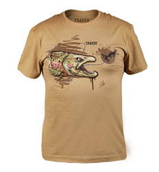 Koszulka T-Shirt Traper ART Trout - Sand