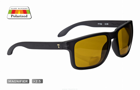 Okulary polaryzacyjne Traper Ocean Magnifier +2,5 - Żółte