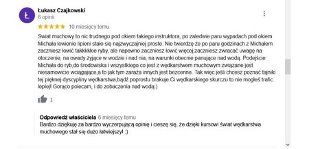 Indywiudalny Kurs Muchowy - Pakiet 10 godzin