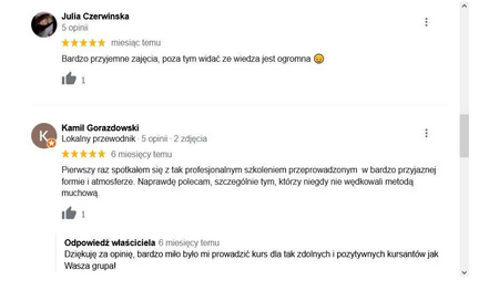 Indywiudalny Kurs Muchowy - Pakiet 10 godzin