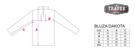 Bluza Primaloft Traper Dakota - Grey