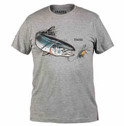Koszulka T-Shirt Traper ART Salmon - Dark Grey