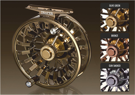 Kołowrotek muchowy Traper Silence Gun Smoked #3/4/5