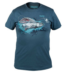 Koszulka T-Shirt Traper ART Grayling - Denim