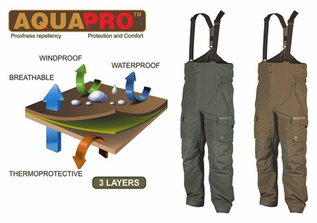 Wodoodporne spodnie Traper Nevada - Nut