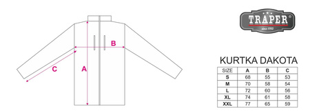 Kurtka Traper Dakota Primaloft - Dark Blue