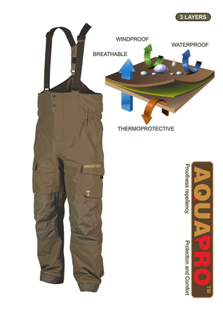 Wodoodporne spodnie Traper Nevada - Nut