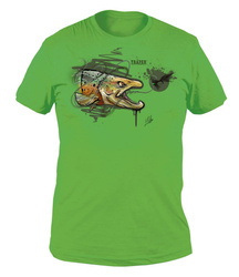 Koszulka T-Shirt Traper ART Trout - Kiwi