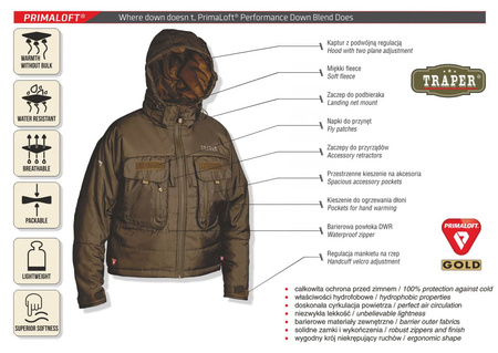 Kurtka Traper Jukon Primaloft - Olive Night