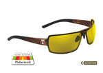 Okulary polaryzacyjne Traper Stream Brown - Żółte
